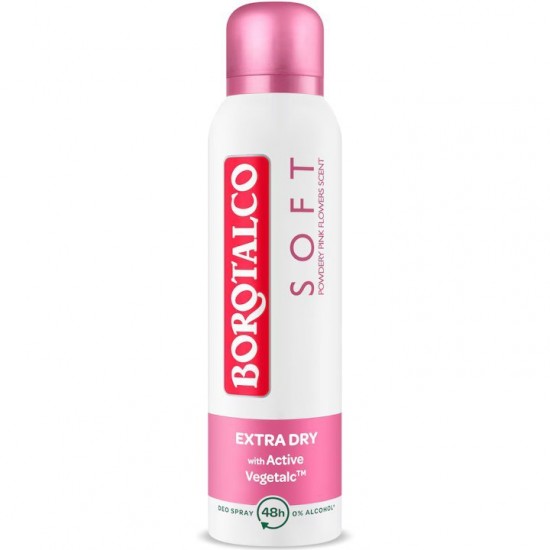 Deodorant Spray Antiperspirant Borotalco Pink Soft, 150 Ml