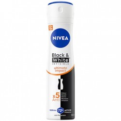 Deodorant Spray Nivea Black And White Invisible Ultimate Impact Pentru Femei, 150 Ml