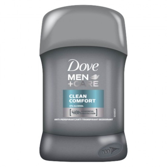 Deodorant Stick DOVE Care Clean Comfort, 50 ml, Pentru Barbati, Protectie 48h, Deodorant Solid, Deodorante Solide, Deodorant Solid Barbatii, Deodorant Stick Solid, Deodorant Barbati, Deodorante Barbati, Antiperspirante Barbati, Antiperspirant Barbati