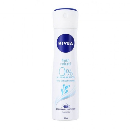 Spray Deodorant Nivea Fresh Natural, 150 ml, Bumbac, Deodorant Femei, Deodorant Spray Nivea, Antiperspirant Nivea, Deodorante si Antiperspirante Femei, Spray Antiperspirant, Ingrijire Corporala, Deodorante Nivea pentru Femei