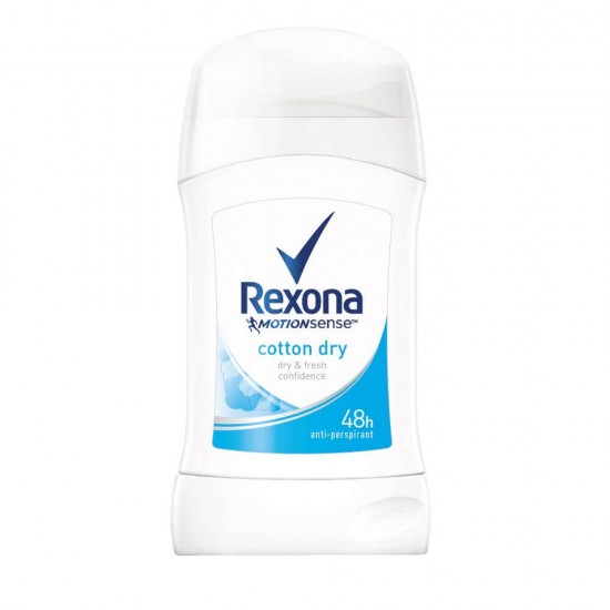 Deodorant Stick REXONA Cotton Dry, 40 ml, Protectie 48h, Deodorant Solid, Deodorante Solide, Deodorant Solid Femei, Deodorant Crema, Deodorant Stick Solid, Deodorant Femei, Deodorante Femei, Antiperspirante Femei, Antiperspirant Femei