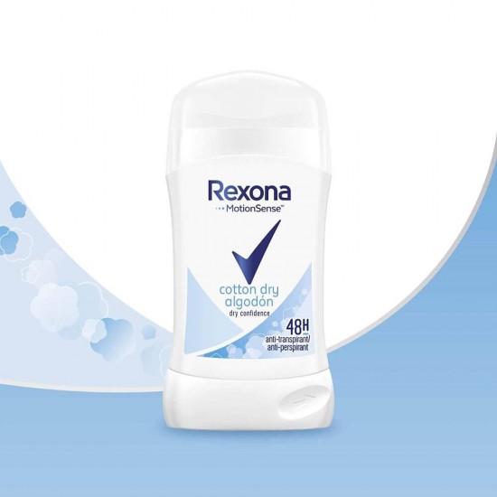 Deodorant Stick REXONA Cotton Dry, 40 ml, Protectie 48h, Deodorant Solid, Deodorante Solide, Deodorant Solid Femei, Deodorant Crema, Deodorant Stick Solid, Deodorant Femei, Deodorante Femei, Antiperspirante Femei, Antiperspirant Femei