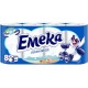 Hartie Igienica Parfumata EMEKA in 3 Straturi, 8 Role/Bax, 135 Foi/Rola, Latime 91 mm, Parfum Ocean Breeze, Hartie Igienica Parfumata, Hartie Igienica Alba, Hartie Igienica Simpla la Bax