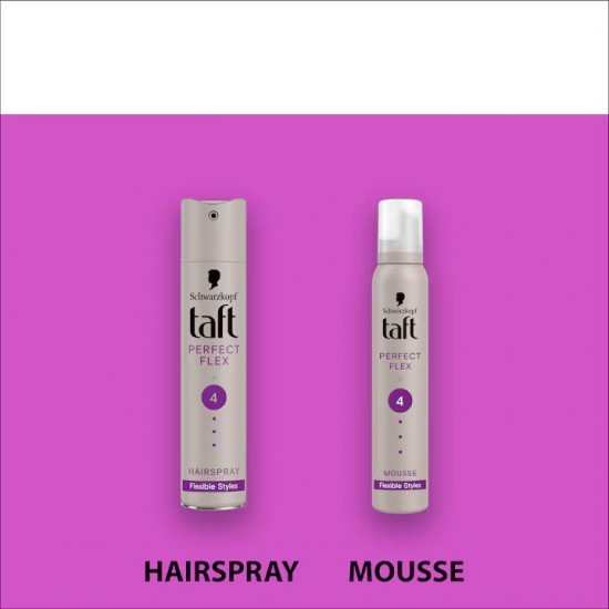 Fixativ Spray Taft Perfect Flex, Nivel Fixare 4, Formula Vegana, 250 Ml