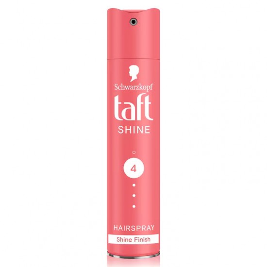 Fixativ Spray Taft Shine Ultra Strong, Nivel Fixare 4, Formula Vegana, 250 Ml
