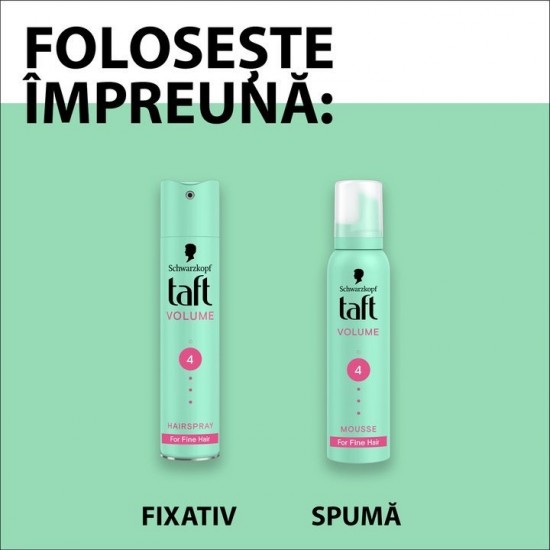 Fixativ Spray Taft Volume Ultra Strong Hold, Nivel Fixare 4, Formula Vegana, 250 Ml