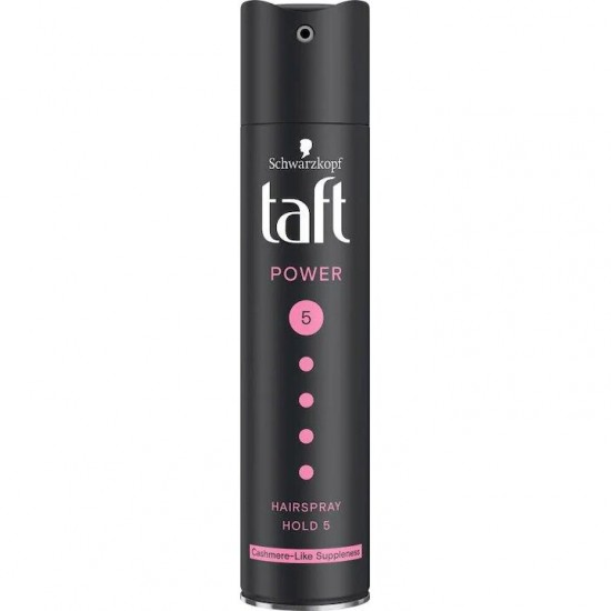 Fixativ Spray Taft Power Cashmere, Nivel Fixare 5, Formula Vegana, 250 Ml