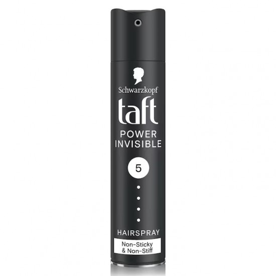 Fixativ Spray Taft Power Invisible, Nivel Fixare 5, Formula Vegana, 250 Ml