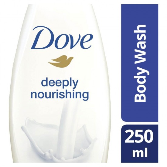 Gel de Dus DOVE Deeply Nourishing, 250 ml, Lasa Pielea Fina si Catifelata, Gel de Dus Parfum Deosebit, Gel de Dus Revigorant, Geluri de Dus Parfumate, Geluri de Dus Hidratante, Gel de Dus Energizant, Geluri de Dus Dove