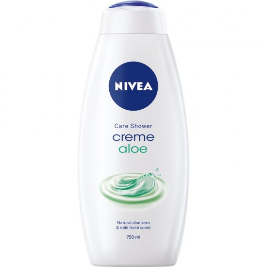 Gel de Dus NIVEA Creme Aloe, 750 ml, Extract de Aloe Vera, Gel de Dus Nivea, Gel de Dus Parfum Deosebit, Gel de Dus Revigorant, Geluri de Dus Parfumate, Geluri de Dus Hidratante, Gel de Dus Energizant, Geluri de Dus Nivea