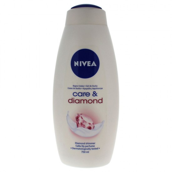 Gel de Dus NIVEA Care and Diamond, 750 ml, Cu Particule de Diamant, Gel de Dus Nivea, Gel de Dus Parfum Deosebit, Gel de Dus Revigorant, Geluri de Dus Parfumate, Geluri de Dus Hidratante, Gel de Dus Energizant, Geluri de Dus Nivea