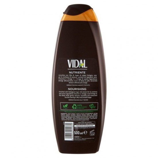 Gel De Dus Vidal Argan Oil, 500 Ml