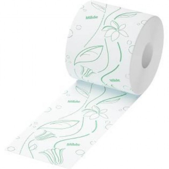 Hartie Igienica Milde Energy Green, 3 Straturi, 8 Role/Bax, 150 Foi/Rola, Latime 95 cm, Hartie cu Parfum de Lavanda si Liliac, Hartie Igienica Parfumata, Hartie Igienica la Bax, Hartie Igienica Alba, Hartie Igienica Milde