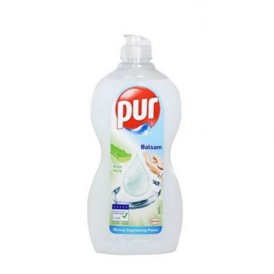 Detergent de Vase Lichid PUR Power 5 Aloe Vera, 450 ml, Extract de Aloe Vera, Pur Detergent de Vase, Detergent de Vase Manual, Detergent Lichid pentru Vase, Degresant pentru Vase, Detergent Impotriva Grasimilor