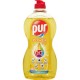 Detergent de Vase Lichid PUR Power 5 Lemon Extra, 450 ml, Parfum de Lamaie, Pur Detergent de Vase, Detergent de Vase Manual, Detergent Lichid pentru Vase, Degresant pentru Vase, Detergent Impotriva Grasimilor, Solutii Curatare Vase