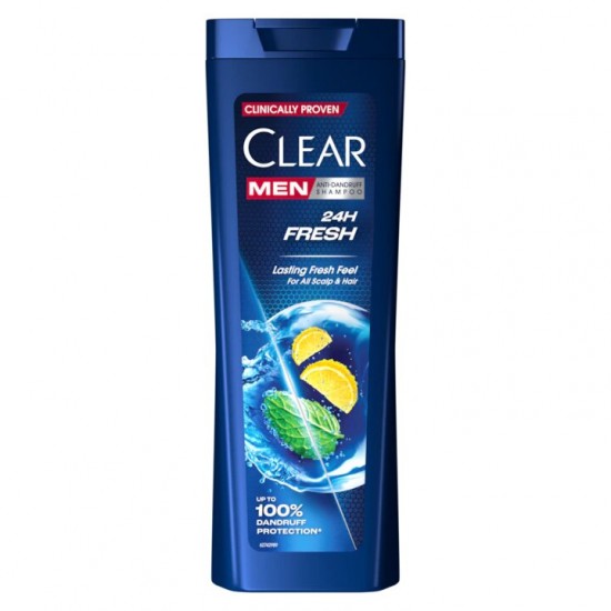 Sampon Clear Men 24h Fresh, 360 Ml