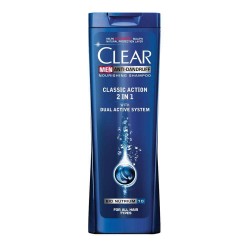 Sampon Clear Men Classic Action 2-in-1, 360 ml, Antimatreata, Sampon si Balsam 2 in 1, Sampon Antimatreata, Sampoane Antimatreata, Sampon pentru Barbati, Produse de Ingrijire a Parului, Produse Hairstyling, Sampon Impotriva Matretii
