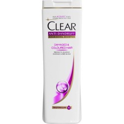 Sampon CLEAR Women Damaged &amp; Coloured Hair, 400 ml, pentru Par Vopsit, Extract de Menta, Sampon cu Menta, Sampon pentru Femei, Produse de Ingrijire a Parului, Produse Hairstyling, Sampon Antimatreata, Sampon Par Vopsit