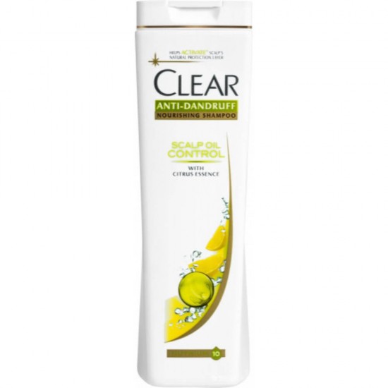 Sampon CLEAR Women Scalp Oil Control, 250 ml, pentru Par Gras, Extract de Citrice, Sampon cu Extract de Citrice, Sampon pentru Femei, Produse de Ingrijire a Parului, Produse Hairstyling, Sampon Antimatreata, Sampon Par Par Gras