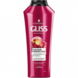 Sampon Gliss Colour Perfector Pentru Par Vopsit Sau Suvitat, 400 Ml