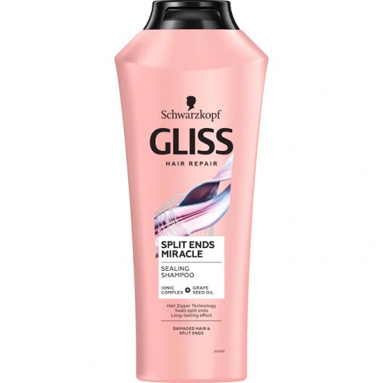 Sampon Gliss Split Hair Miracle, Pentru Par Deteriorat Si Varfuri Despicate, 400 Ml