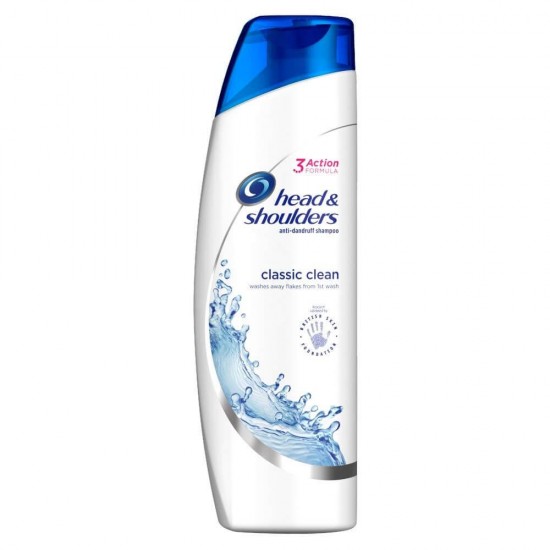 Sampon Head and Shoulders Classic Clean, Cantitate 330 ml, Sampon Antimatreata cu Extract de Plante, Antimatreata, Sampon Antimatreata, Sampoane Antimatreata, Sampon Contra Matretii, Produse de Ingrijire a Parului, Produse Hairstyling