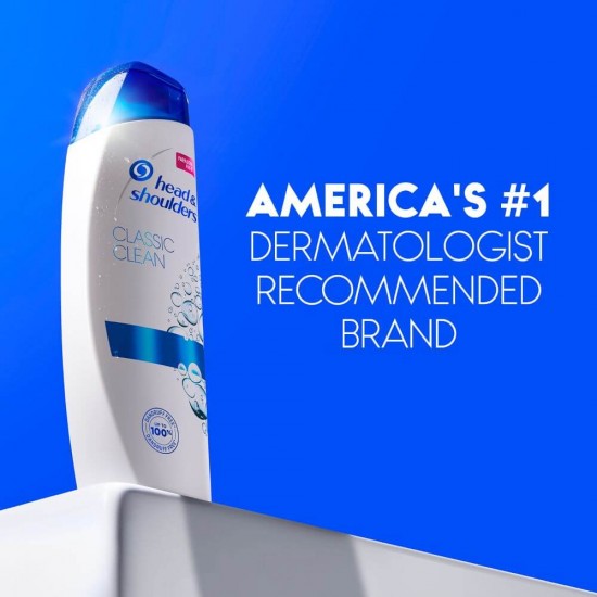 Sampon Head and Shoulders Classic Clean, Cantitate 330 ml, Sampon Antimatreata cu Extract de Plante, Antimatreata, Sampon Antimatreata, Sampoane Antimatreata, Sampon Contra Matretii, Produse de Ingrijire a Parului, Produse Hairstyling