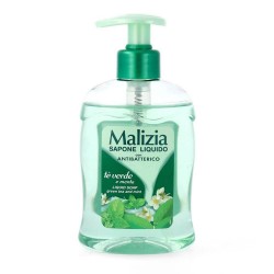 Sapun Lichid MALIZIA Antibatterico cu Pompita, 300 ml, Ceai Verde si Menta, Sapun Lichid pentru Maini, Sapunuri Lichide, Sapun Lichid MALIZIA, Sapun pentru Maini, Sapun Lichid cu Pompita, Sapun Lichid Crema