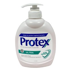 Sapun Lichid Antibacterial PROTEX Ultra, 300 ml, cu Pompita, Pentru Sanatatea Pielii Tale, Parfum Proaspat, Sapun Antibacterian, Sapunuri Lichide Antibacteriene, Sapun Dezinfectant pentru Maini, Sapun Lichid pentru Maini, Sapun Antibacterian pentru Maini