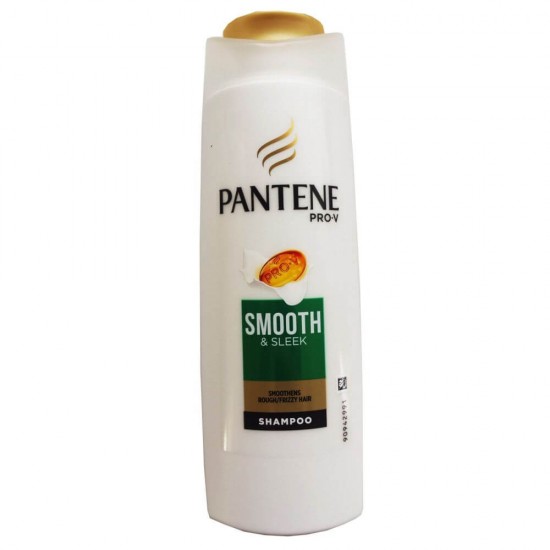 Sampon PANTENE Pro-V Smooth and Sleek, 325 ml, Pentru Par Ondulat, Pentru Par Ondulat, Par Lucios si Matasos, Sampon Spalare Par, Sampon Fortifiere, Sampoane pentru Par, Sampon Ingrijire Scalp, Sampon Curatare Par, Sampon pentru Par Vitalizat