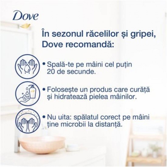 Sapun Solid DOVE GO Fresh, Parfum de Castravete si Ceai Verde, Greutate 100 g, Sapun Solid Crema Dove,  Sapunuri Solide Dove, Sapun pentru Maini Uscate, Sapun cu Extracte de Ceai Verde si Castravete