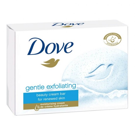 Sapun Solid DOVE Gentle Exfoliating, Greutate 100 g, Parfum Fresh,Sapun Exfoliant si Hidratant, Sapun DOVE Exfoliant, Sapun Solid Crema DOVE, Sapunuri Solide Dove, Sapun pentru Maini Uscate, Sapun Parfumat pentru Ingrijirea Mainilor