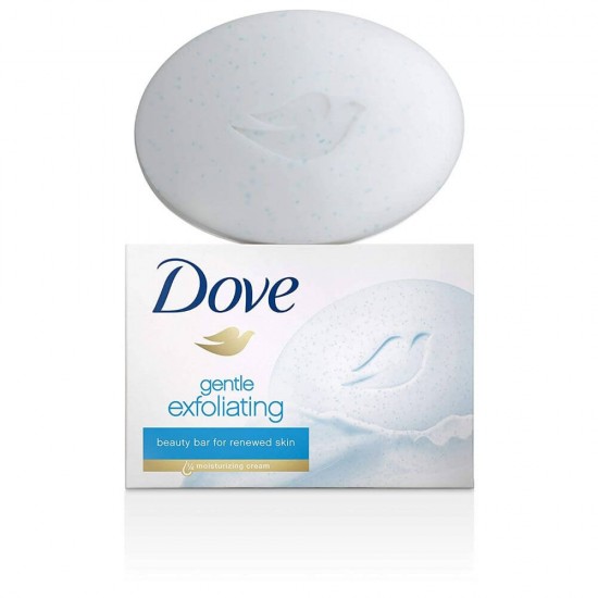 Sapun Solid DOVE Gentle Exfoliating, Greutate 100 g, Parfum Fresh,Sapun Exfoliant si Hidratant, Sapun DOVE Exfoliant, Sapun Solid Crema DOVE, Sapunuri Solide Dove, Sapun pentru Maini Uscate, Sapun Parfumat pentru Ingrijirea Mainilor