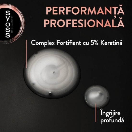 Sampon Syoss Keratin Hair Perfection pentru Par Uscat, 440 ml, Par Uscat, Sampon Par Fragil, Sampoane cu Keratina, Sampon Antimatreata, Produse de Ingrijire a Parului, Produse Hairstyling, Sampon Par Subtire