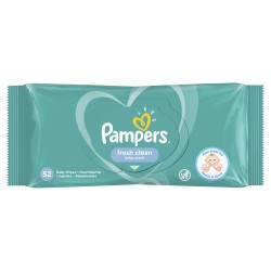 Servetele Umede Igienizante pentru Copii Pampers Baby Fresh, 52 Buc/Pachet, cu Aloe Vera si fara Alcool si Parabeni, Servetele Umede pentru Copii, Servetele Umede Baby, Servetele Umede cu Aloe Vera, Servetele Umede Pampers, Servetele Umede Bebelusi