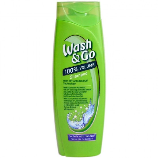 Sampon Wash&Go Anti-Matreata (ANTI-DANDRUFF), 360 ml, Pentru Par cu Matreata, Cu Tehnologia ZPT Anti Matreata, Sampon Ingrijire Par, Sampon Spalare Par, Sampon Fortifiere, Sampoane pentru Par, Sampon Par Slab