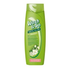 Sampon Wash&Go cu Extract de Iasomie, 360 ml, Pentru Par Normal, Cu Extract de Iasomie, Sampon Ingrijire Par, Sampon Spalare Par, Sampon Fortifiere, Sampoane pentru Par