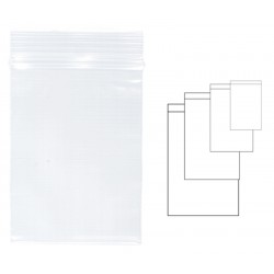 Pungi Plastic Cu Fermoar Pentru Sigilare, 60 X 80 Mm, 100 Buc/set, Kangaro - Transparente