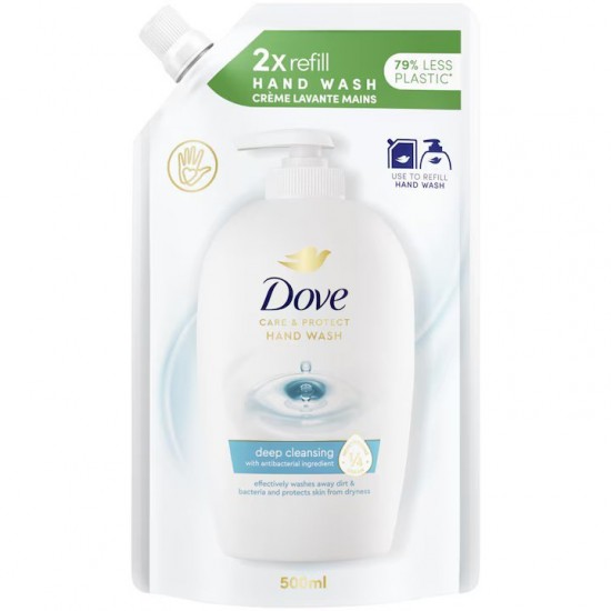 Rezerva Sapun Lichid Dove Care And Protect, Cantitate 500 Ml