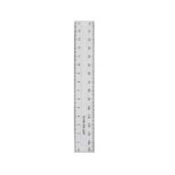 Rigla din Plastic Transparent, 15 cm - Rechizite Scolare