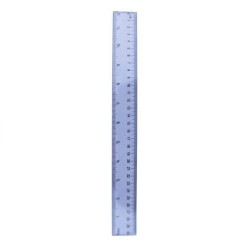 Rigla din Plastic Transparent, 30 cm - Rechizite Scolare