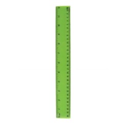 Rigla din Plastic Colorat Verde Mat, 30 cm - Rechizite pentru Copii