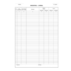 Registru Jurnal A4, 100 File/Carnet - Formular Tipizat Gestiune