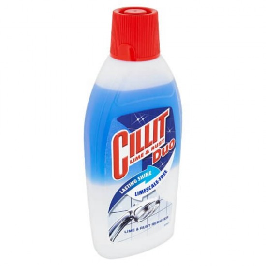 CILLIT Detergent Piatra si Rugina, 450 ml, Inlaturare Depuneri, Ideal pe Inox si Ceramica, Detergent Curatare Inox, Detergent Inlaturare Depuneri, Detergent Curatare Ceramica, Detergent Impotriva Ruginii si Pietrei