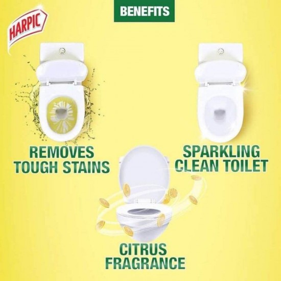 Dezinfectant Toaleta HARPIC, Active Gel Pine, 750 ml, Parfum de Pin, Dezifectant Toaleta, Solutie pentru Toaleta, Dezifectant Lichid, Dezinfectant Lichid pentru Baie, Dezinfectant pentru WC, Solutii Dezinfectante pentru Baie