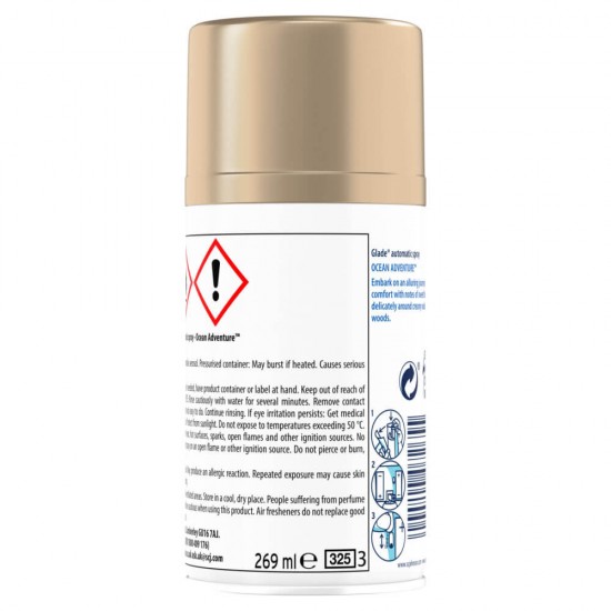 Rezerva Odorizant GLADE Spray, Ocean Adventure, 269 ml, Spray Odorizant, Odorizante Camera, Rezerva Odorizant Spray, Glade Spray Odorizant, Rezerva Glade Ocean Adventure, Rezerva Odorizant Spray Glade 269ml, Rezerva Glade Ocean