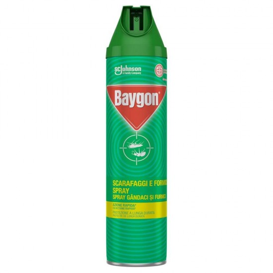 Spray Insecticid BAYGON Extra Precision, 400 ml, contra Gandaci si Furnici, Solutie pentru Gandaci si Furnici, Solutie Pulverizatoare pentru Gandaci si Furnici, Spray pentru Insecte, Solutie Anti Gandaci, Solutii Insecticide, Spray Anti Furnici