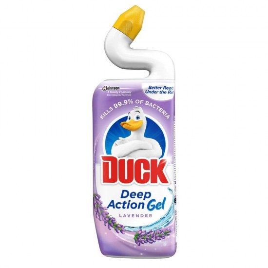 Dezinfectant WC DUCK, Deep Action Gel, Lavanda, 750 ml, Dezinfectant WC Gel, Dezinfectant WC Lichid, Lichid Curatare WC Duck Lavender, Duck WC Lavender Deep Action Gel, Solutie Toaleta, Curatare WC