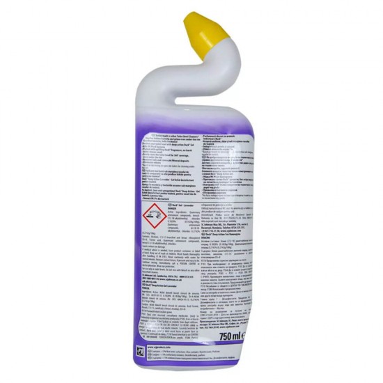 Dezinfectant WC DUCK, Deep Action Gel, Lavanda, 750 ml, Dezinfectant WC Gel, Dezinfectant WC Lichid, Lichid Curatare WC Duck Lavender, Duck WC Lavender Deep Action Gel, Solutie Toaleta, Curatare WC