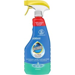 Spray Curatare si Ingrijire Suprafete Pronto, 500 ml, Ofera Stralucire, Pronto Pulverizator Ideal pentru Diferite Suprafete, Solutie Curatat Multisuprafete, Solutie pentru Indepartarea Prafului, Detergent Universal Suprafete